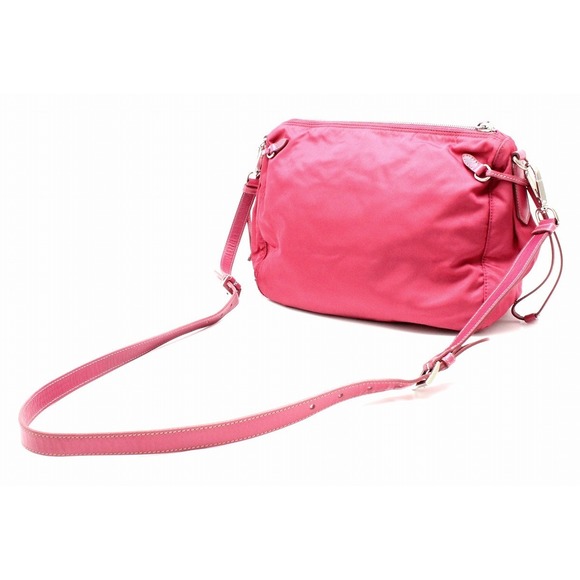 Prada Nylon Shoulder Bag Diagonal Pink - Picture 1 of 9
